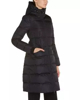 Длинный пуховик с капюшоном Avocette Moncler, черный