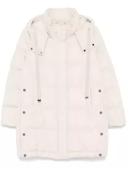 Длинный пуховик Seventy, нейтральный цвет