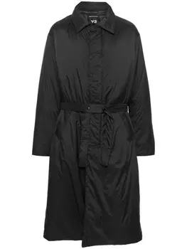 Длинный пуховик Y-3, черный