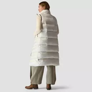 Длинный пуховый жилет-парка женский Backcountry, цвет Egret