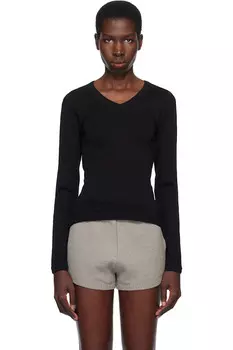 Длинный рукав футболка Jill Flore Flore, черный