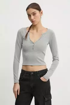 Длинный рукав Hollister Co., серый