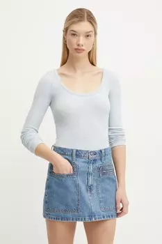 Длинный рукав Hollister Co., синий