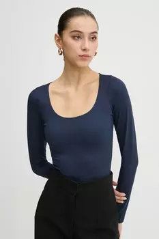 Длинный рукав Hollister Co., темно-синий