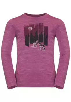 Длинный рукав Jack Wolfskin "VARGEN LONGSLEEVE K", розовый