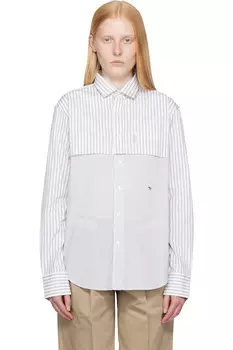 Длинный рукав многослойная рубашка Hommegirls, белый