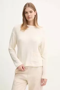 Длинный рукав пижамный United Colors Of Benetton, бежевый