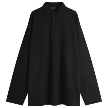 Длинный рукав поло Bb Balenciaga, черный