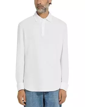 Длинный рукав Поло ZEGNA, белый