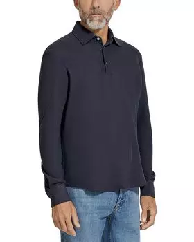 Длинный рукав Поло ZEGNA, синий