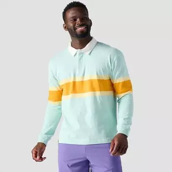 Длинный рукав регби футболка Stoic, синий