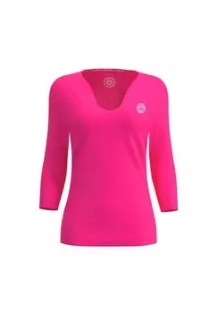 Длинный рукав с круглым вырезом и V-образным вырезом - розовый BIDI BADU, розовый