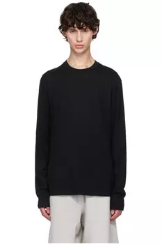 Длинный рукав с круглым вырезом Jil Sander, черный