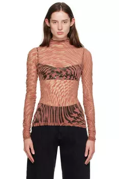 Длинный рукав Star Mugler, цвет dark blush