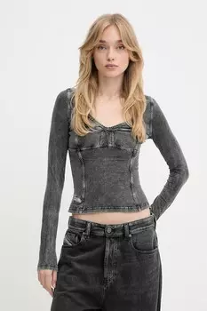 Длинный рукав T-ELIN Топ Diesel, серый