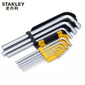 Длинный шестигранный ключ Stanley, набор из 9 предметов. Шестигранный ключ на 1,5–10 мм, тип L STMT92619-8-23