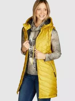 Длинный стеганый жилет Navigazione, желтый