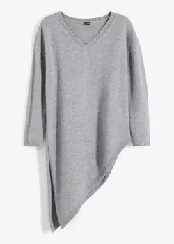 Длинный свитер Bodyflirt, серый