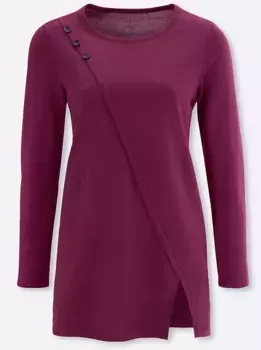 Длинный свитер Classic Basics "Пуловер", цвет Malve