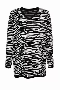 Длинный свитер MIAMODA Sweater, черный