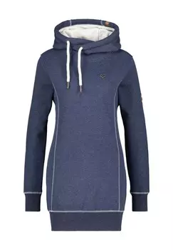 Длинный свитер с капюшоном ALIFE AND KICKIN, морской