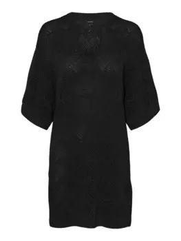 Длинный свитер VERO MODA Sweater MALTA, черный