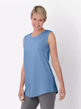 Длинный топ Classic Basics, голубой
