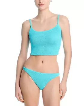 Длинный топ и низ бикини Hunza G, синий