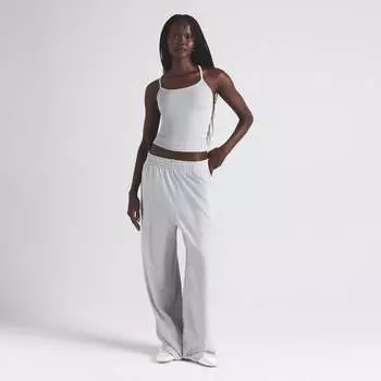 Длинный топ ками SKIMS COTTON RIB, цвет light heather grey