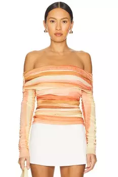 Длинный топ с длинным рукавом Mattie Significant Other, sherbet stripe