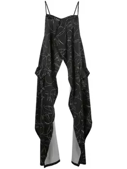 Длинный топ с принтом Haculla, черный