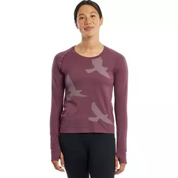 Длинный топ с рукавами Altitude Oiselle, цвет dusk