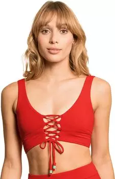 Длинный топ с треугольными чашками Crimson Paradise Maaji, красный