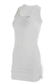 Длинный топ Winshape "WTR15" с рюшами по бокам, серый