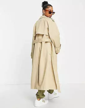 Длинный тренч ASOS DESIGN с камнями