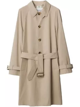Длинный тренч Burberry, нейтральный
