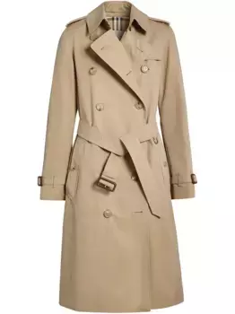 Длинный тренч Kensington Heritage BURBERRY, коричневый