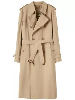 Длинный тренч The Long Kensington Heritage Burberry, бежевый