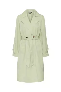 Длинный тренч Vero Moda, зеленый