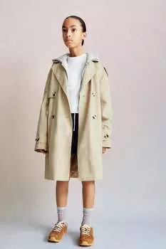 Длинный тренч ZARA, бежевый