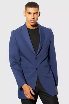 Длинный узкий пиджак Boohoo, нави