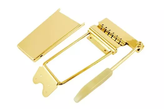 Длинный вибрато в стиле Gibson с кронштейном и крышкой, ЗОЛОТО Allparts TP-3680-002