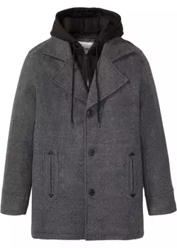 Длинный жакет из шерсти John Baner Jeanswear, серый