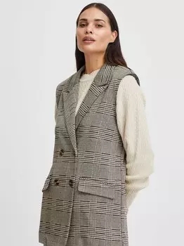 Длинный жилет байрован B.Young, черный