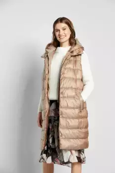 Длинный жилет bugatti из серии Respect Nature, бежевый