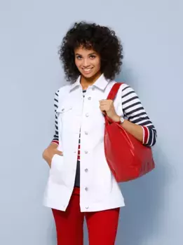 Длинный жилет Classic Basics, белый