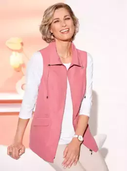 Длинный жилет Classic Basics, цвет Flamingo