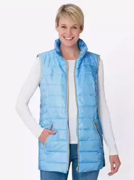 Длинный жилет Classic Basics, синий