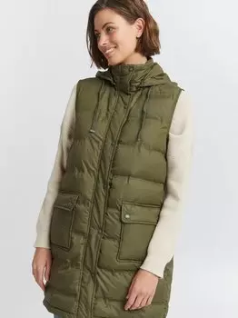 Длинный жилет frfabia Fransa, зеленый