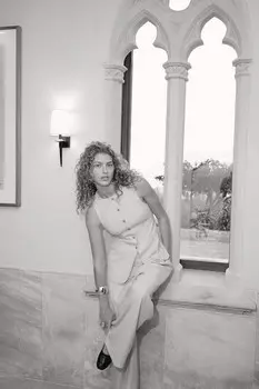 Длинный жилет H&M, бежевый